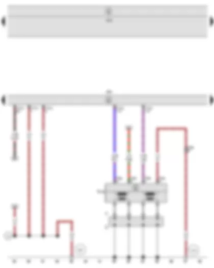Wiring Diagram  SEAT ALTEA 2011 - Engine control unit - Ignition transformer - Spark plug connector - Spark plugs
