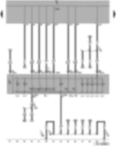 Wiring Diagram  SEAT ALTEA 2015 - Rear fog light switch - light switch - fog light switch - light switch illumination bulb