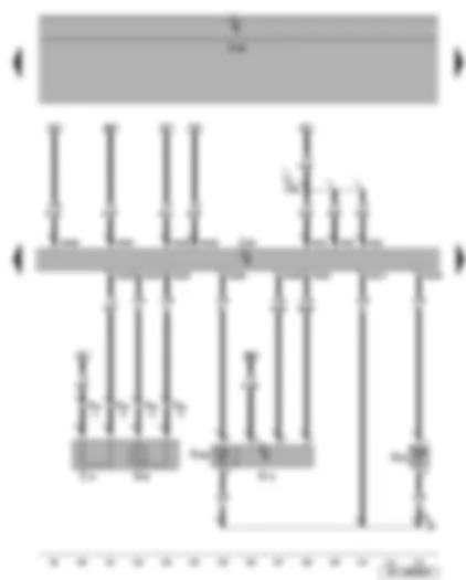 Wiring Diagram  SEAT ALTEA 2015 - Air mass meter - lambda probe - radiator outlet coolant temperature sender - intake air temperature sender 2 - engine control unit
