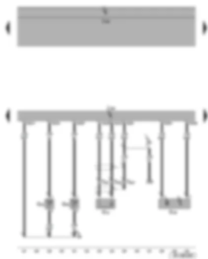 Wiring Diagram  SEAT ALTEA 2014 - Intake air temperature sender - coolant temperature sender - engine speed sender - knock sensor 1 - engine control unit