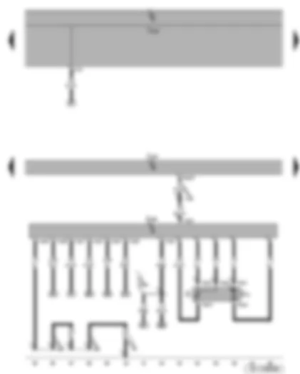 Wiring Diagram  SEAT ALTEA 2008 - Fuel pump - fuel gauge sender - fuel pump control unit - Motronic control unit