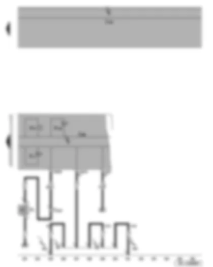 Wiring Diagram  SEAT ALTEA 2008 - Warning buzzer - oil pressure switch - dash panel insert - oil level warning lamp - oil pressure warning lamp