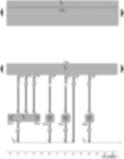 Wiring Diagram  SEAT ALTEA 2014 - Sunlight penetration photosensors - right and left vent temperature sender - evaporator out-flow temperature sender - Climatronic control unit