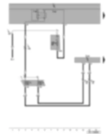 Wiring Diagram  SEAT ALTEA 2012 - Fuses - roof display unit - terminal 15 voltage supply relay 2