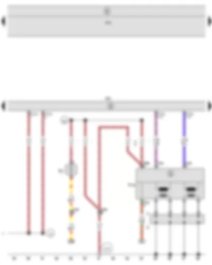 Wiring Diagram  SEAT ALTEA 2015 - Engine control unit - Intake manifold preheating heater element - Ignition transformer - Spark plug connector - Spark plugs