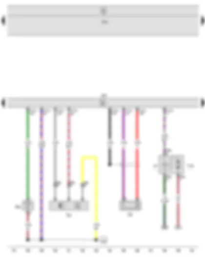 Wiring Diagram  SEAT ALTEA 2015 - Hall sender - Knock sensor 1 - Coolant temperature sender - Engine control unit
