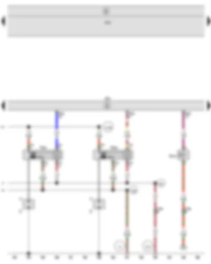 Wiring Diagram  SEAT ALTEA 2015 - Engine control unit - Fuel pressure regulating valve - Ignition coil 3 with output stage - Ignition coil 4 with output stage - Spark plug connector - Spark plugs