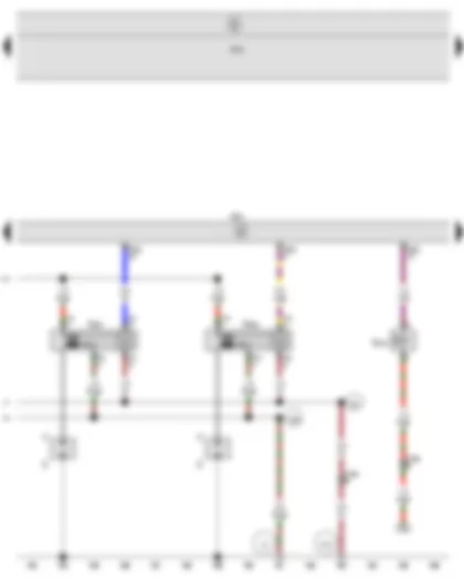 Wiring Diagram  SEAT ALTEA 2015 - Engine control unit - Fuel pressure regulating valve - Ignition coil 3 with output stage - Ignition coil 4 with output stage - Spark plug connector - Spark plugs