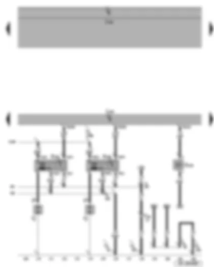 Wiring Diagram  SEAT ALTEA 2008 - Ignition coils 3 and 4 with output stage - spark plugs 3 and 4 - spark plug connector 3 and 4 - engine control unit - fuel pressure regulating valve