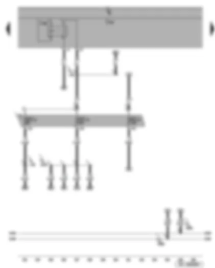 Wiring Diagram  SEAT ALTEA 2008 - Fuses - terminal 15 voltage supply relay 2 - onboard supply control unit