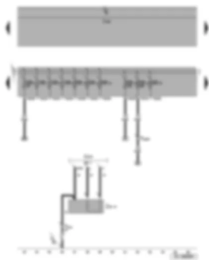 Wiring Diagram  SEAT ALTEA 2011 - Engine preheating element - Fuses - exterior socket 230 V