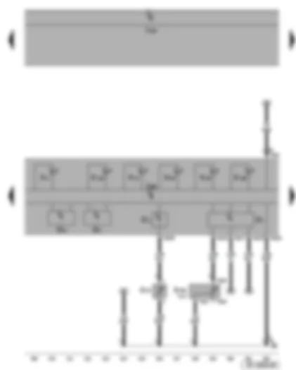 Wiring Diagram  SEAT ALTEA 2014 - Rev. counter - fuel gauge - warning lamps - coolant shortage indicator sender - fuel gauge sender 2 - speedometer