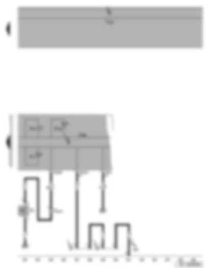 Wiring Diagram  SEAT ALTEA 2014 - Warning buzzer - oil pressure switch - dash panel insert - oil level warning lamp - oil pressure warning lamp