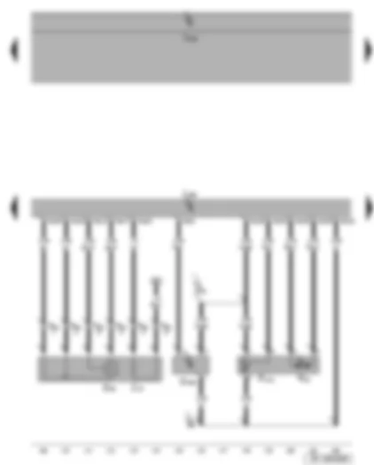 Wiring Diagram  SEAT ALTEA 2009 - Exhaust gas recirculation potentiometer - lambda probe - diesel direct injection system control unit - exhaust gas recirculation valve