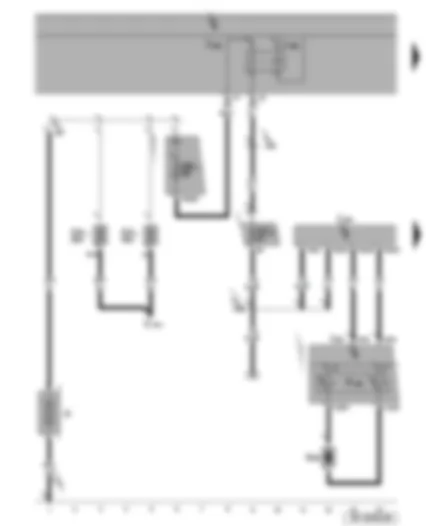 Wiring Diagram  SEAT ALTEA 2012 - Driver side airbag igniter - airbag coil connector - terminal 15 voltage supply relay 2 - steering column electronics control unit - airbag control unit