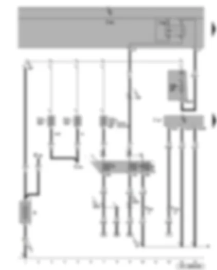 Wiring Diagram  SEAT ALTEA 2012 - Battery - terminal 15 voltage supply relay 2 - automatic gearbox control unit