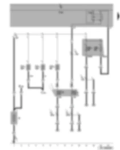 Wiring Diagram  SEAT ALTEA 2012 - Battery - terminal 15 voltage supply relay 2