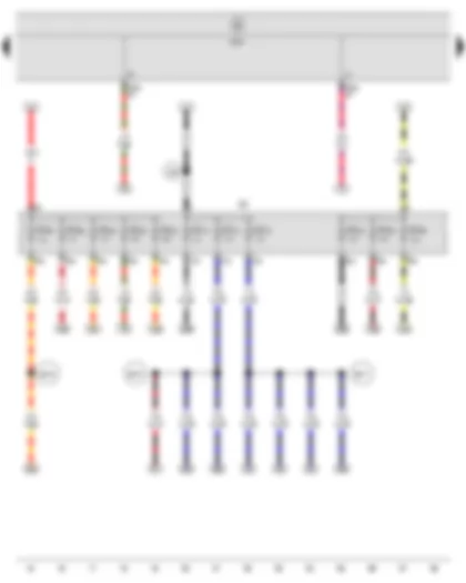 Wiring Diagram  SEAT ALTEA 2009 - Onboard supply control unit - Fuse holder C