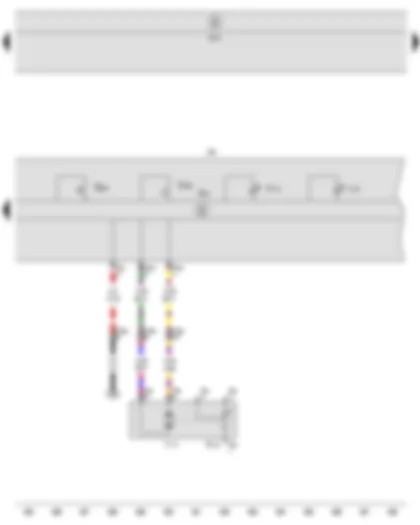 Wiring Diagram  SEAT ALTEA 2009 - Heater control unit - Onboard supply control unit - Air recirculation flap control motor