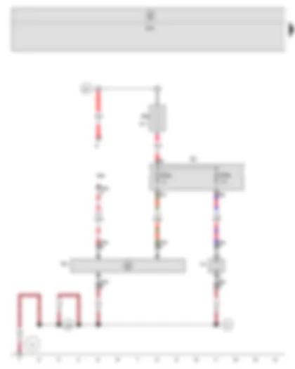 Wiring Diagram  SEAT ALTEA 2009 - Taximeter - Control unit in dash panel insert - Onboard supply control unit - Fuse 5 in fuse holder A - Two-way radio socket