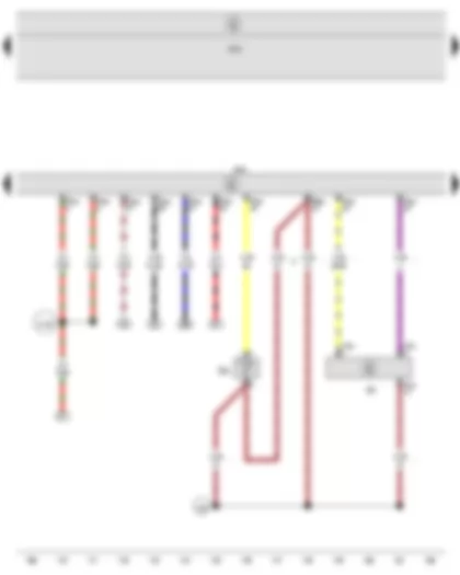Wiring Diagram  SEAT ALTEA 2015 - Radiator outlet coolant temperature sender - Heater control unit - Onboard supply control unit - Engine control unit