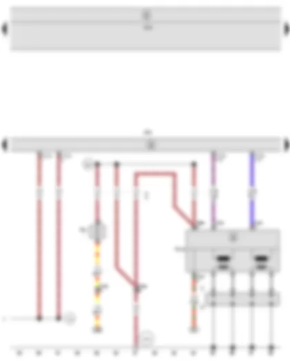 Wiring Diagram  SEAT ALTEA 2011 - Engine control unit - Intake manifold preheating heater element - Ignition transformer - Spark plug connector - Spark plugs