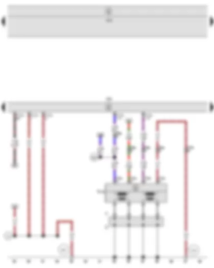 Wiring Diagram  SEAT ALTEA 2011 - Engine control unit - Ignition transformer - Spark plug connector - Spark plugs