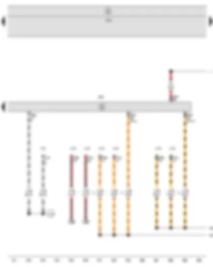 Wiring Diagram  SEAT ALTEA 2013 - Engine control unit - Diagnostic connection
