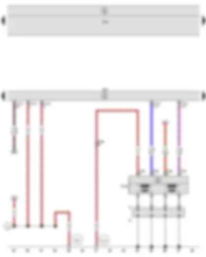 Wiring Diagram  SEAT ALTEA 2013 - Engine control unit - Ignition transformer - Spark plug connector - Spark plugs