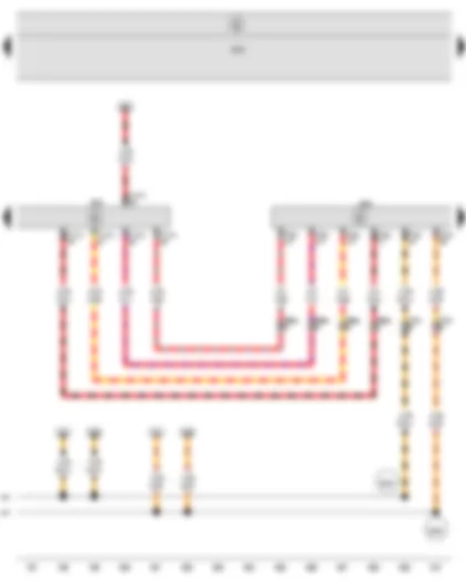 Wiring Diagram  SEAT ALTEA 2013 - Engine control unit - Gas mode control unit
