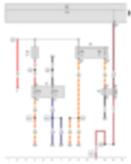 Wiring Diagram  SEAT ALTEA 2012 - Terminal 15 voltage supply relay 2