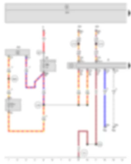 Wiring Diagram  SEAT ALTEA 2012 - Voltage stabiliser - Radio - Fuse holder B