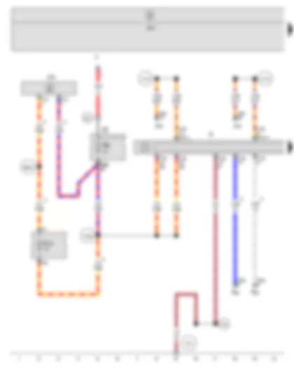 Wiring Diagram  SEAT ALTEA 2012 - Voltage stabiliser - Radio - Fuse holder B