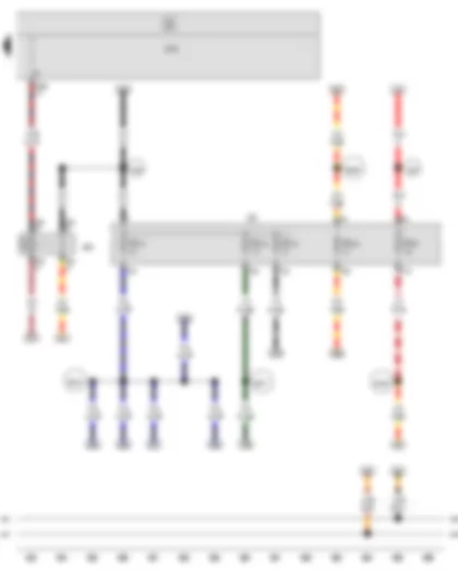 Wiring Diagram  SEAT ALTEA 2014 - Terminal 15 voltage supply relay 2 - Fuse holder C