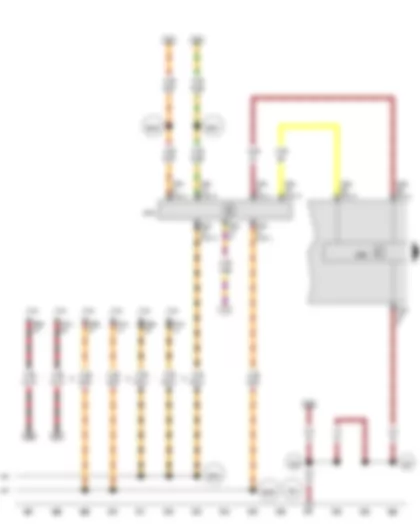 Wiring Diagram  SEAT ALTEA 2014 - Control unit in dash panel insert - Data bus diagnostic interface