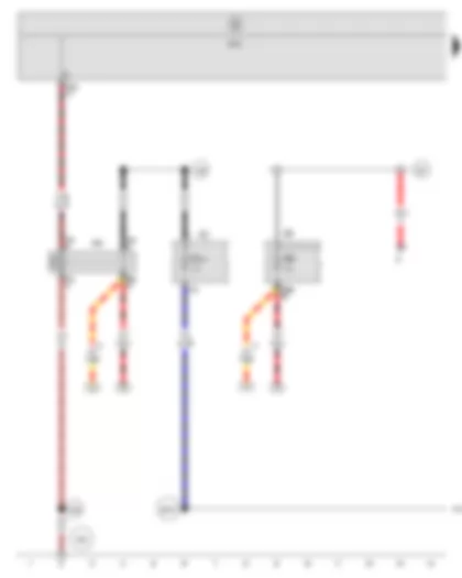 Wiring Diagram  SEAT ALTEA 2010 - Terminal 15 voltage supply relay 2 - Fuse holder B - Fuse holder C