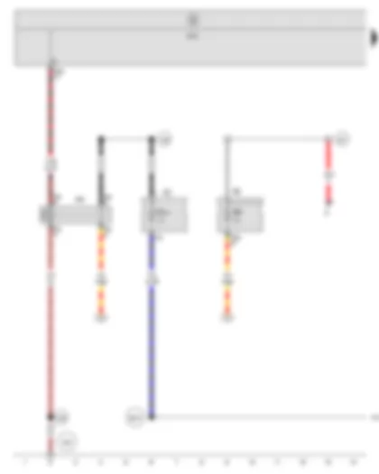 Wiring Diagram  SEAT ALTEA 2012 - Terminal 15 voltage supply relay 2 - Fuse holder B - Fuse holder C