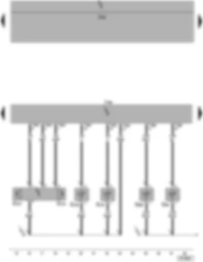 Wiring Diagram  SEAT ALTEA 2004 - Fresh air intake duct temperature sensor - photosensors - left vent temperature sender - right vent temperature sender - evaporator output temperature sender - Climatronic control unit