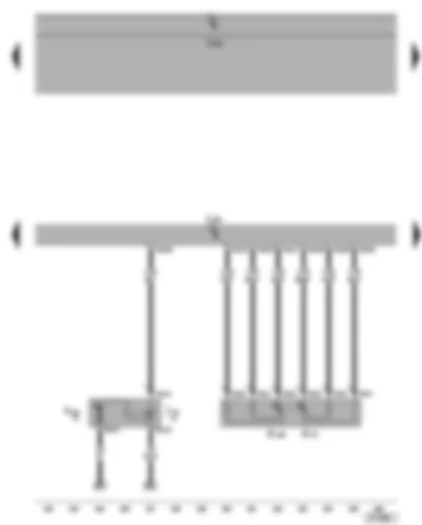 Wiring Diagram  SEAT ALTEA 2005 - Vacuum pump for brakes - vacuum pump relay - accelerator position sender - accelerator position sender 2 - Motronic control unit