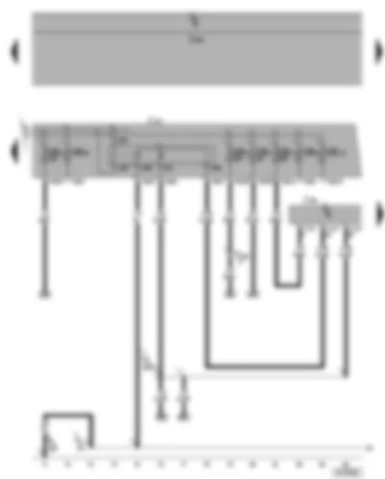 Wiring Diagram  SEAT ALTEA 2005 - Simos control unit - terminal 30 voltage supply relay