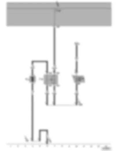 Wiring Diagram  SEAT ALTEA 2012 - Headlight washer system relay - fuses - headlight washer system pump