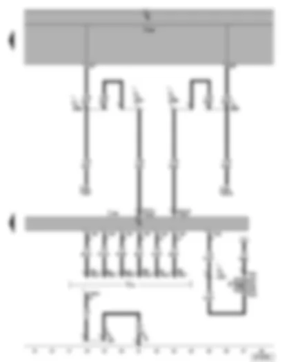 Wiring Diagram  SEAT ALTEA 2012 - Brake light switch - trailer detector control unit - trailer socket