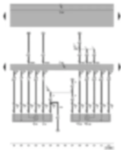 Wiring Diagram  SEAT ALTEA 2005 - Motronic control unit - lambda probe - lambda probe 2