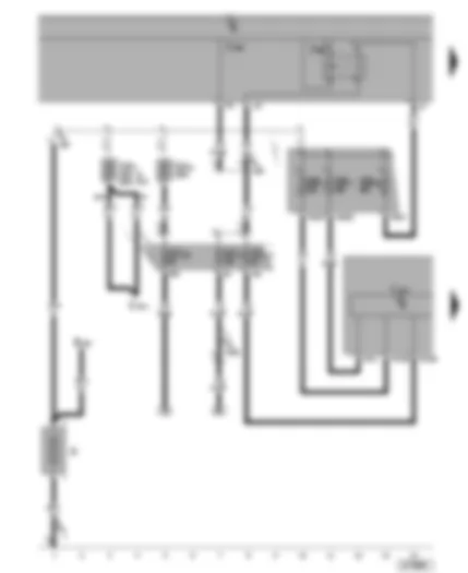 Wiring Diagram  SEAT ALTEA 2012 - ABS with EDL/ESP control unit - battery - terminal 15 voltage supply relay -2- - fuses - onboard power supply control unit