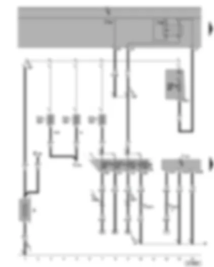 Wiring Diagram  SEAT ALTEA 2012 - Battery - terminal 15 voltage supply relay -2- - automatic gearbox control unit