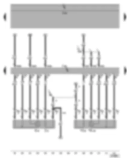 Wiring Diagram  SEAT ALTEA 2006 - Motronic control unit - lambda probe - lambda probe 2
