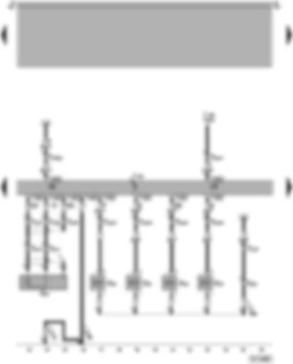 Wiring Diagram  SEAT AROSA 1998 - Motronic control device - pinking sensor - injection valves