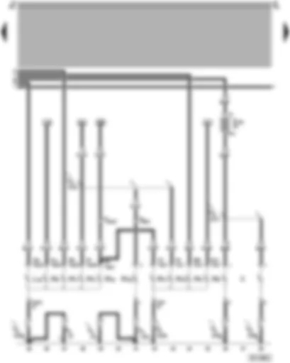 Wiring Diagram  SEAT AROSA 1997 - Rear fog light - reversing light - rear turn signal light - brake light - tail light