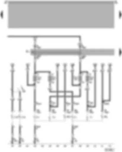 Wiring Diagram  SEAT AROSA 1997 - Headlight dipper/flasher switch - headlight - side light - rear fog light