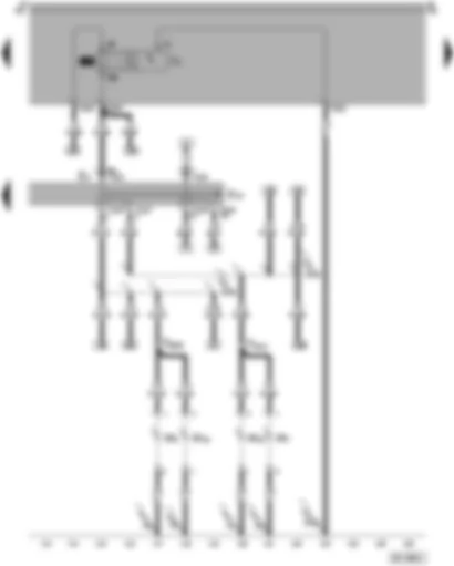 Wiring Diagram  SEAT AROSA 1997 - Turn signal switch - front turn signal light - parking light switch